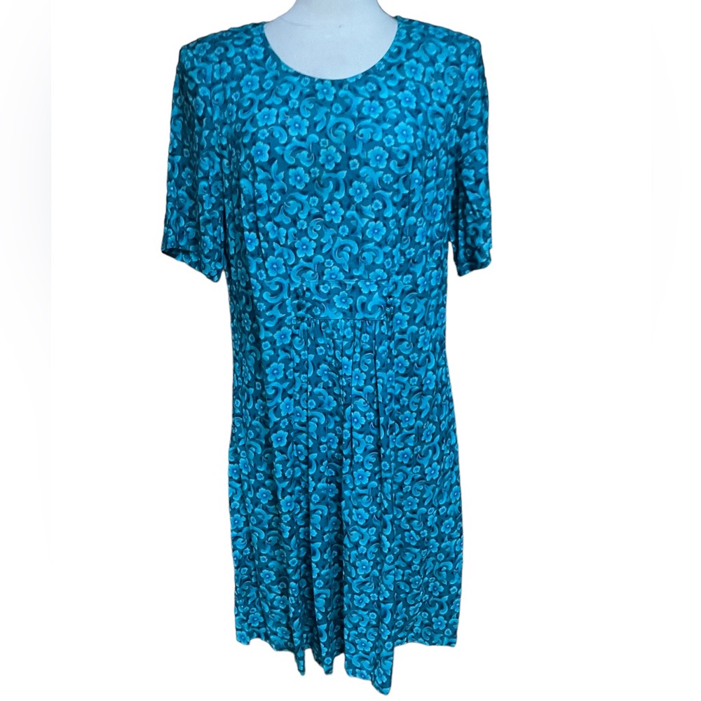 NWOT‎ 1980s More Jazz Floral Career Dress
